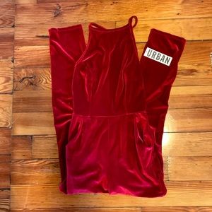 Red Velvet Jumpsuit